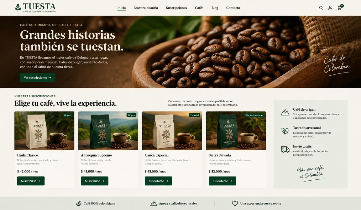 Sitio web TUESTA